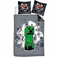 DUVET COVER MINECRAFT 140X200+65X65CM POLYCOTON 52/48
