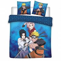 DUVET COVER NARUTO 240X220+2X65X65CM 100%COTON