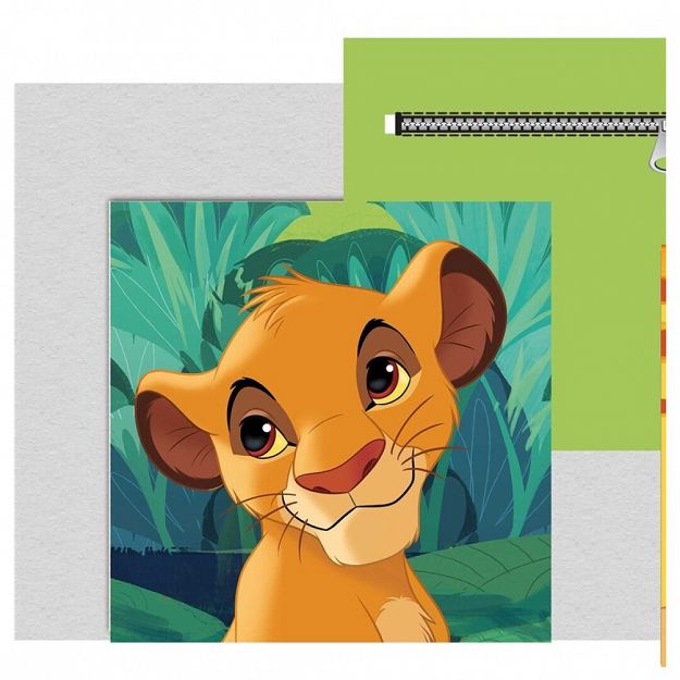 CUSHION VELBOA LION KING 35X35CM WITH POCKET