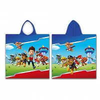 PONCHO PAW PATROL 55X110CM 100% POLYESTER