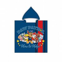 PONCHO PAW PATROL 55X110CM 100% POLYESTER