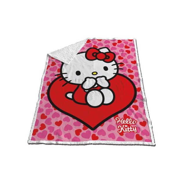 SHERPA HELLO KITTY 120X150CM