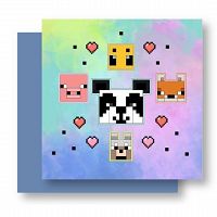 CUSHION VELBOA MINECRAFT 35X35CM WITH POCKET