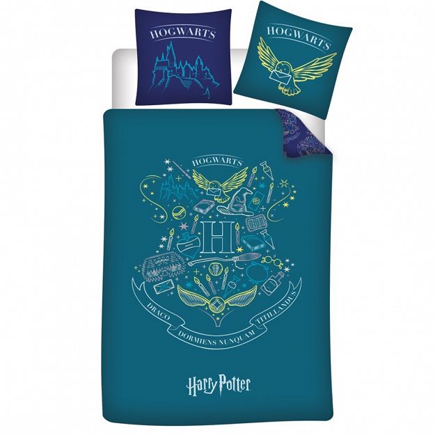 DUVET COVER HARRY POTTER 140X200+63X63CM MICROFIBER