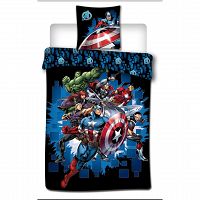 DUVET COVER AVENGERS 140X200+65X65CM POLYCOTON