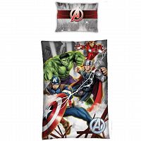DUVET COVER AVENGERS 140X200+63X63CM MICROFIBER